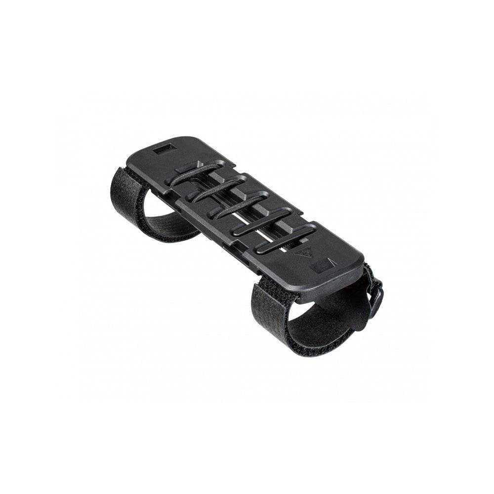 Topeak Fastfuel Platform Small Black bike gel pack holder with FastFuel clip and cutter attachment on accessory mount