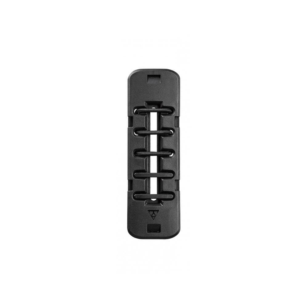 Topeak Fastfuel Platform Small Black bike gel pack holder with FastFuel clip and cutter, designed for cycling accessories.