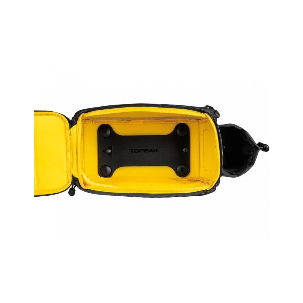 Topeak MTM TrunkBag EX black bike rack bag with water bottle holder, weather-resistant 8L cycling accessory for bikes