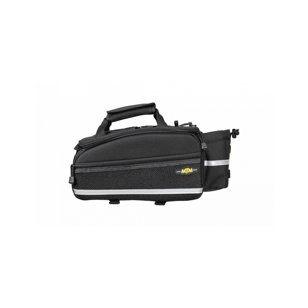 Topeak MTM TrunkBag EX black bike rack bag with water bottle holder, weather-resistant 8L cycling accessories for bikes
