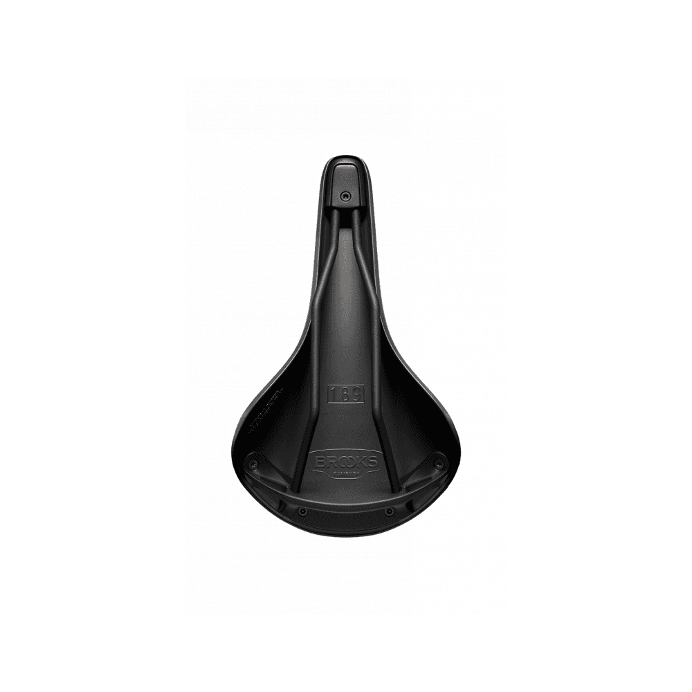 Brooks C17 Cambium all-weather bicycle saddle mounted on a bike, waterproof touring and commuter seat for cycling comfort.