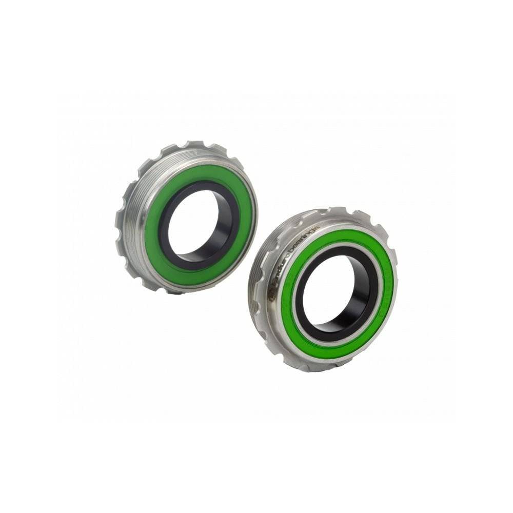Enduro Bearings Maxhit T47 asymmetrical bottom bracket with integrated bearings and seals, component for bicycle drivetrain.