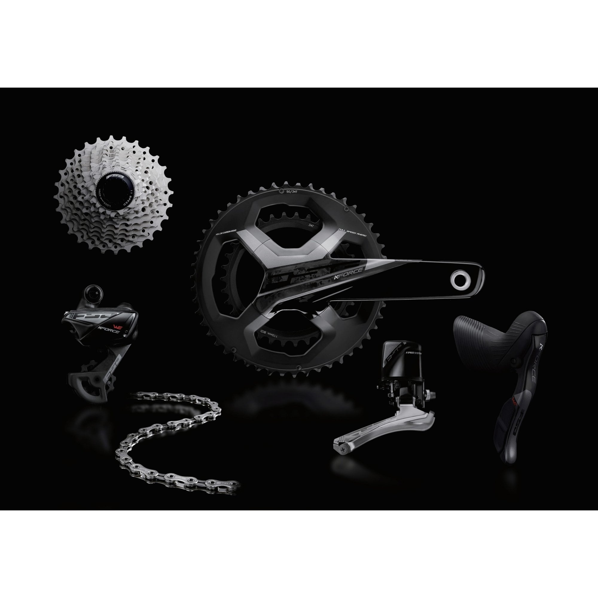 Fsa Road Groupset - K-Force We Groupset Disc Brake Road Groupset
