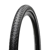 Hutchinson Republic Ebike City tyre in black with reflex sidewall and puncture protection, designed for urban e-bikes.