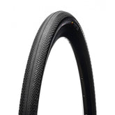 Hutchinson Overide Gravel Hardskin tubeless-ready 700x40 tan wall tire with rugged tread for gravel and cyclocross riding.