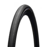 Hutchinson Overide Gravel Hardskin tubeless ready tire 700x40 with tan wall for gravel and cyclocross bikes, mounted on wheel.