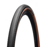 Hutchinson Override Gravel Hardskin 700x40 tire with tan wall, tubeless-ready for gravel and cyclocross riding.