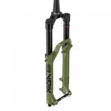 Rock Shox 27.5-inch mountain bike suspension fork with 44mm offset, featuring sturdy components and a sleek black finish.