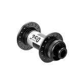 DT Swiss 350 Classic front disc hub with Center-Lock, 100x12mm axle, 24-hole, black alloy bike hub for wheel building.