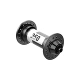 DT Swiss 350 Classic Radial Front Hub, 100mm quick-release, 24-hole black cycling component with reliable performance.