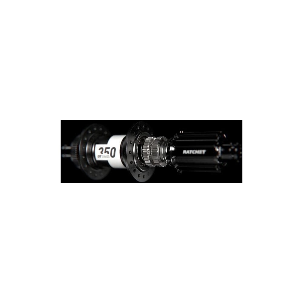 DT Swiss 350 Straight Pull front disc hub with Centre-Lock, 100x12mm axle, black finish, 24-hole for mountain bike wheels