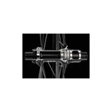 DT Swiss 350 Straight Pull Front Disc Hub with Center-Lock, 100x12mm, 24H black bike component.