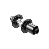DT Swiss 350 Classic rear disc hub with center-lock, 142x12mm Shimano road, black, 24-hole component for bike wheels.