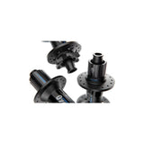 Black DT Swiss Hybrid 240 Classic rear hub with 6-bolt, 148x12mm Boost, Shimano HG, 32H, for bike components.
