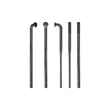 Set of 20 black DT Swiss Revo Lite 14G MTB and gravel bike spokes with 2mm diameter, suitable for wheel building and repairs.