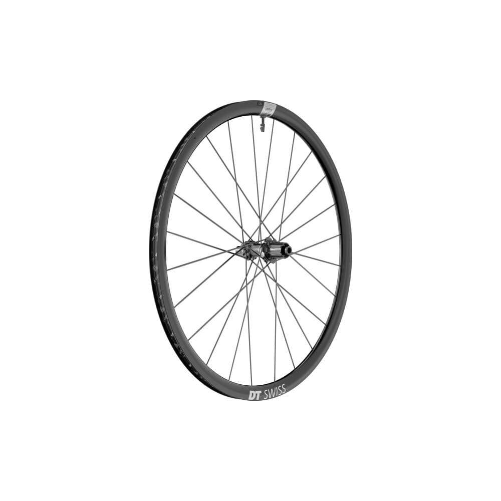 DT Swiss A 1800 SPLINE disc brake clincher wheel for Shimano rear, featuring 30x20mm rim width and component design.