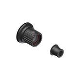 DT Swiss Ratchet DEG freehub conversion kit for Shimano Micro Spline 12mm hub, showing metal components and internal mechanisms.