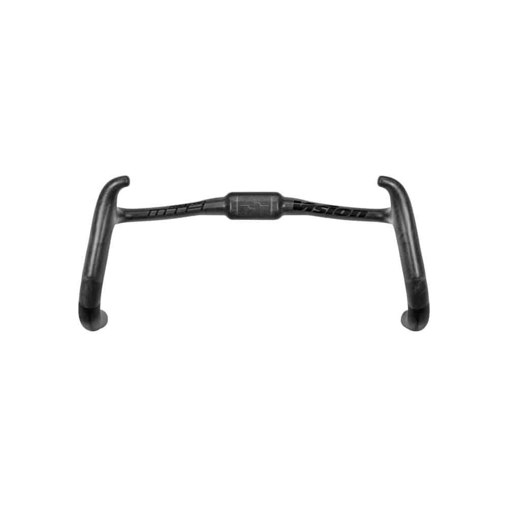 Vision Metron Track Handlebar 365mm TK-210 V24 Aero Wingtip Carbon UD finish, lightweight cycling component with aerodynamic design.