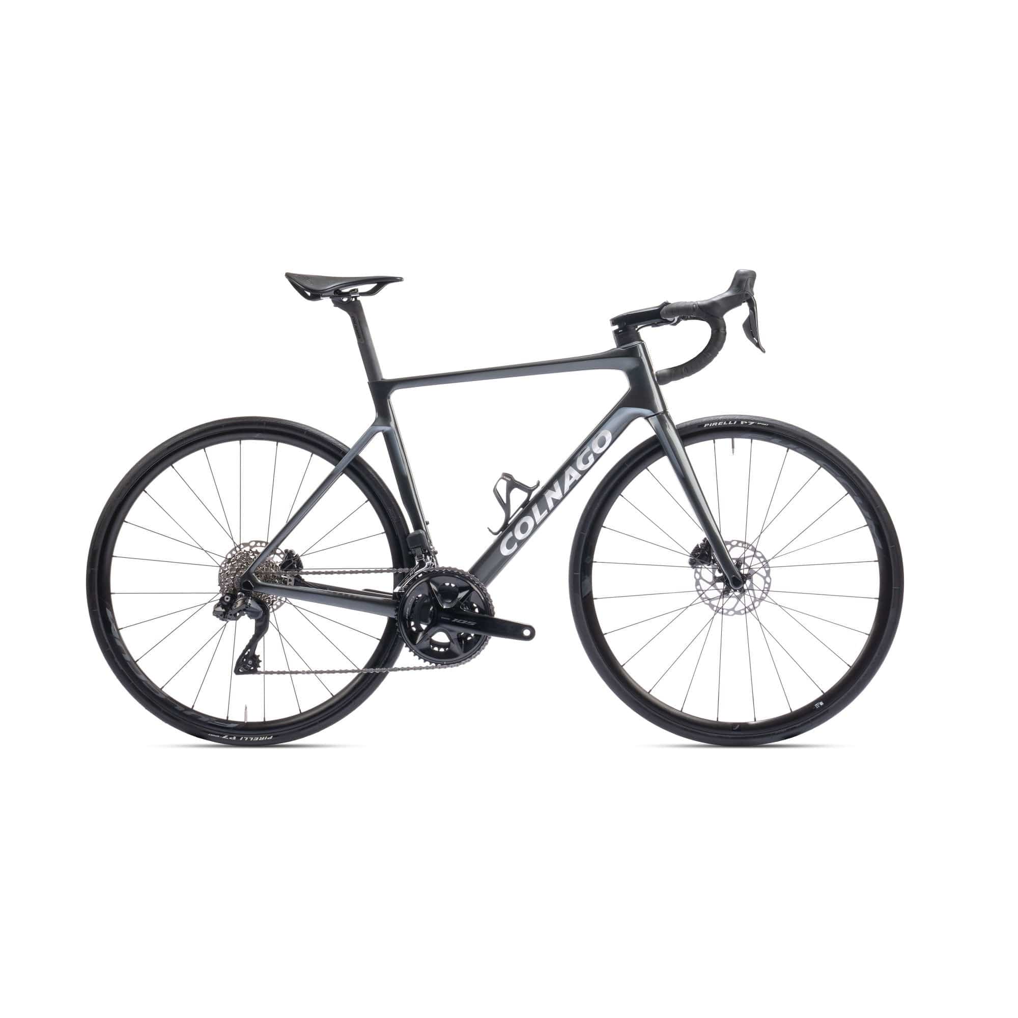 Colnago V4 Disc 2025 road bike with Ultegra Di2 electronic shifting, aerodynamic frame, and high-performance racing design.