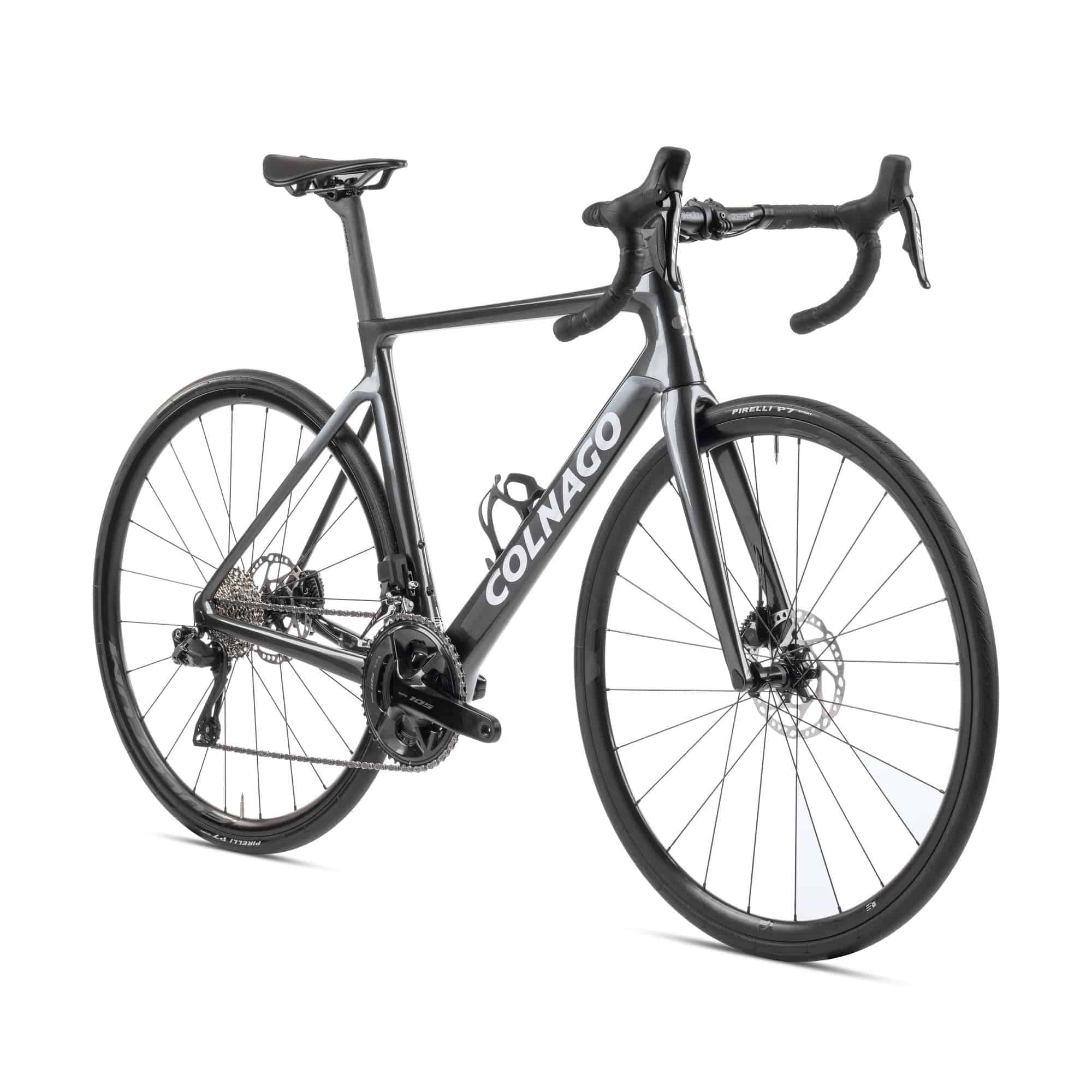 Colnago V4 Disc 2025 road bike with Ultegra Di2 electronic shifting, lightweight frame, and high-performance racing design.