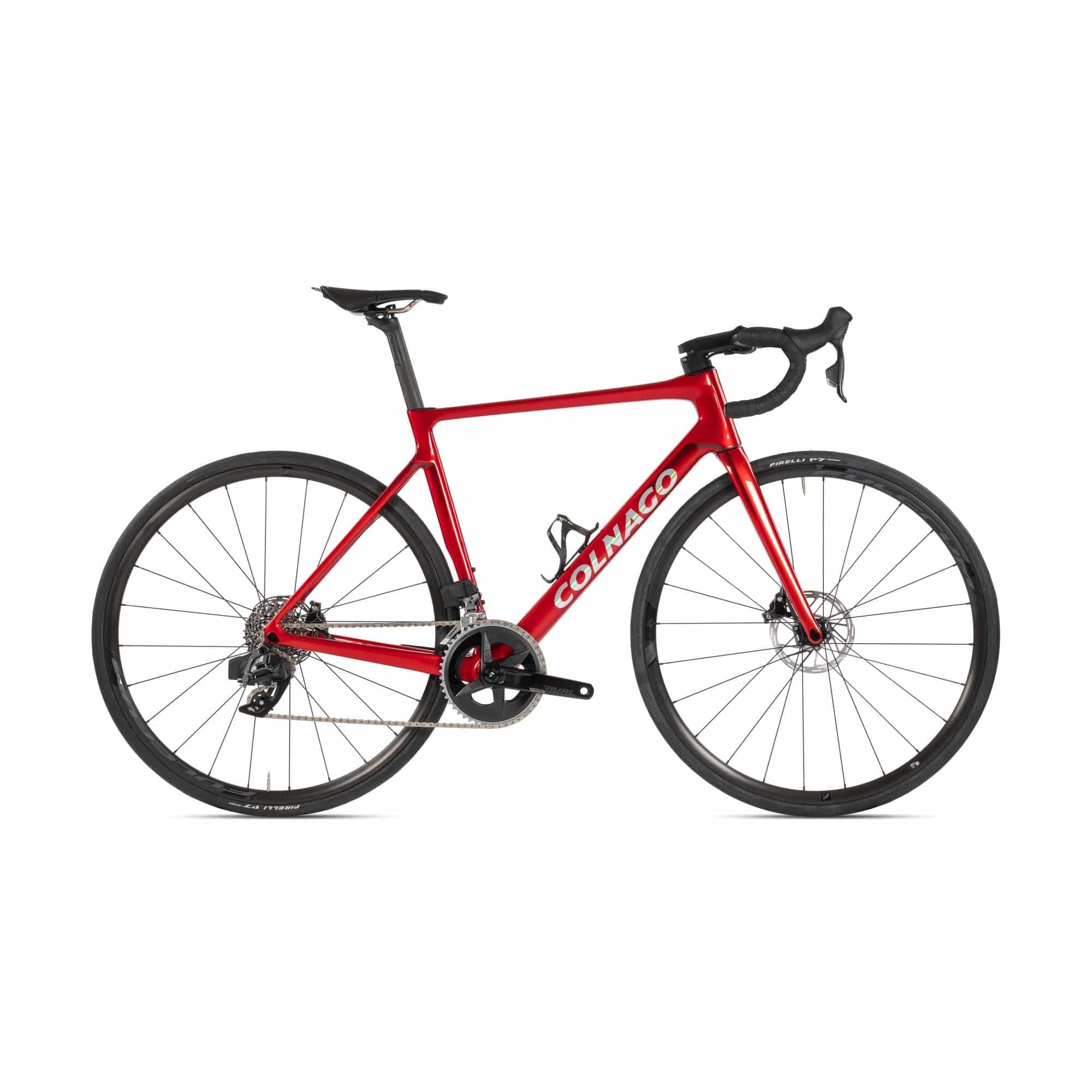 Colnago V4 Disc 2025 road bike with Ultegra Di2 electronic shifting and aerodynamic frame for high-performance cycling.