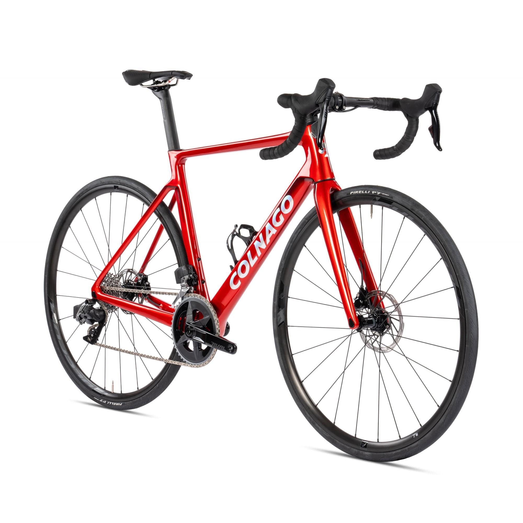 Colnago V4 Disc 2025 road bike with Ultegra Di2 electronic shifting, lightweight frame, high-performance speed bicycle.
