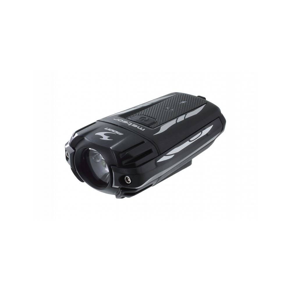 Moon Sport Meteor 400lm rechargeable black bike front light with quick release, designed as a cycling accessories.