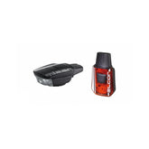 Moon Sport Mizar 40lm and Alcor 15lm USB rechargeable bike light set in black, showing compact, sleek cycling accessories.