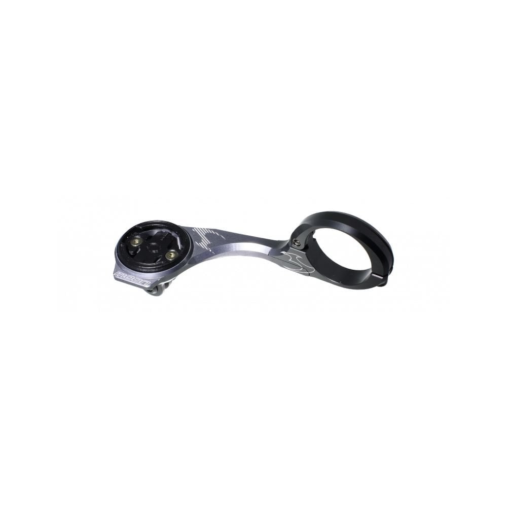 Black Moon Sport M-01-P handlebar mount for Garmin, Wahoo, and GoPro accessories, shown attached to bike handlebars.