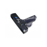 Moon Sport M-04 black saddle rail mount for GoPro-style cameras and lights, shown attached to a bicycle rail.