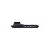 Moon Sport RB-07 handlebar bracket for Meteor, Nova, and X-Power bike lights, shown mounted on a bicycle handlebar.