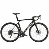 Trek Madone SL 6 Gen 8 road bike with Shimano 105 Di2 electronic groupset, lightweight frame, aerodynamic design, and sleek black finish.
