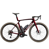 Trek Madone SLR 7 Gen 8 road bike with aero carbon frame and Shimano Ultegra Di2 shifters, sleek and lightweight cycling bike