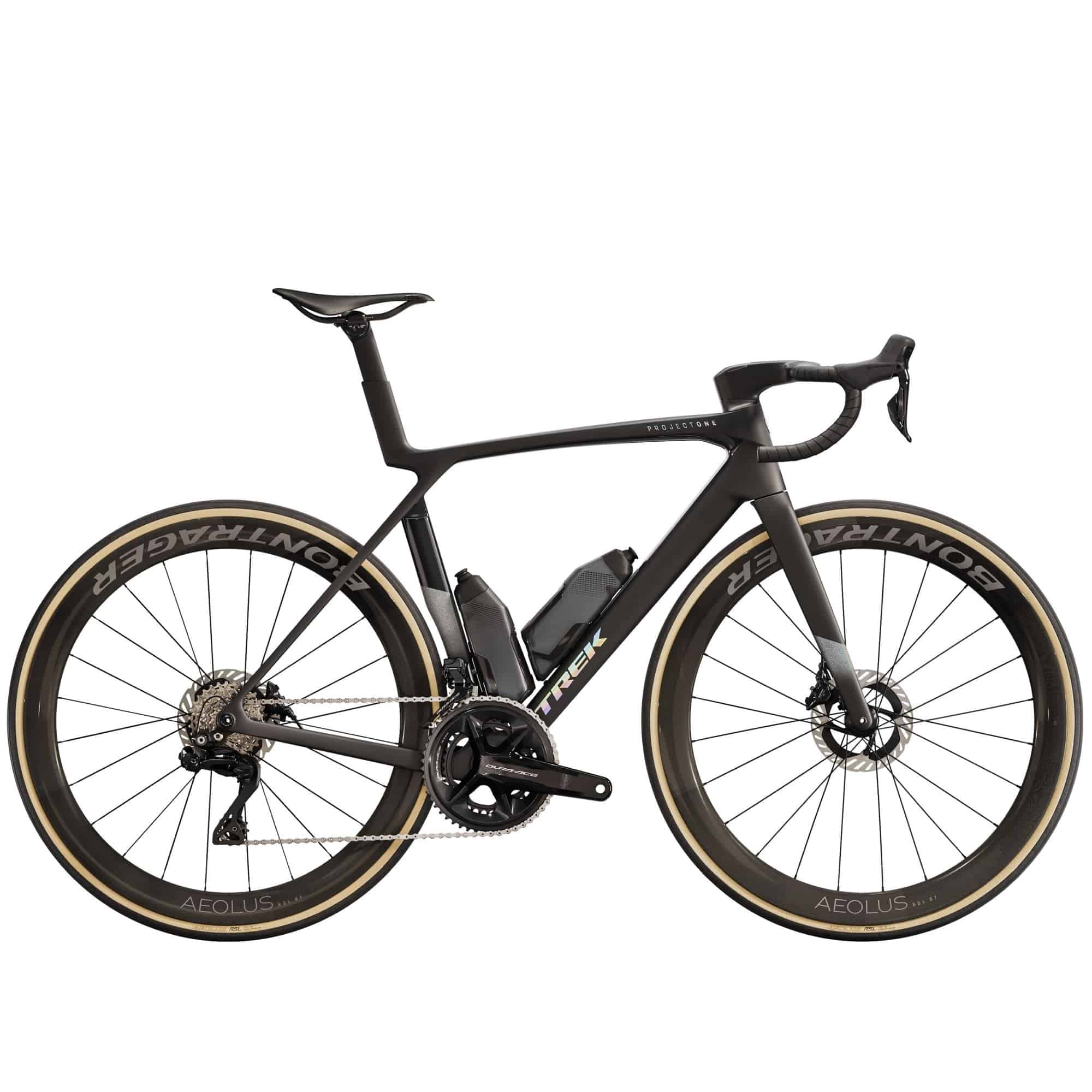 Trek Madone SLR 9 Gen 8 road bike with Shimano Dura-Ace Di2 electronic groupset, sleek aerodynamic frame and racing design.