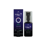 Finish Line Halo Wet Bicycle Chain Lubricant with Smart Luber™, shown in workshop setting for enhanced bike chain performance.