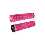 ODI Reflex MTB lock-on grips with ergonomic design for mountain bike handlebars, featuring textured rubber for a secure grip.