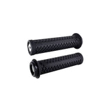 ODI Vans V2.1 MTB lock-on grips with single-clamp system for mountain bikes, featuring textured rubber for improved grip and control.