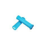 ODI Vans V2.1 MTB lock-on grips with single-clamp system, featuring textured rubber for mountain bike handlebar control.