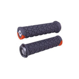 ODI Vanquish MTB lock-on grips with D3O® GRIP™ for mountain bikes, featuring textured rubber surface for enhanced grip and control.