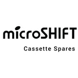 MicroSHIFT bike cassette spare parts and accessories for reliable bicycle transmission replacement, shown in the image.