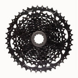 MicroSHIFT Acolyte H-Series 8-speed cassette for HG freehub, showing durable alloy construction and gear teeth details.