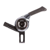 MicroSHIFT Microshift MT thumb shifters for MTB, CNC aluminum construction, adjustable torque bolt, bike components for smooth gear shifting.