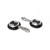 Wahoo Speedplay Aero clipless cycling pedals mounted on bike crank, showcasing aerodynamic design and secure clip-in mechanism.