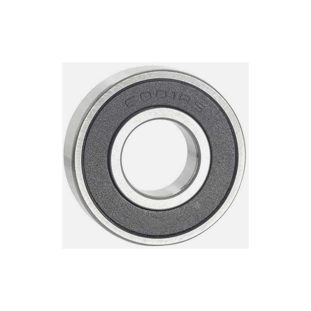 M Part 6001 2RS cartridge bearing for bicycle hubs and wheels, 12x28x8mm replacement component.
