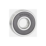 M Part 6201 2RS cartridge bearing for bicycle hub wheel, pre-greased ABEC-3 component, with metal shield on both sides