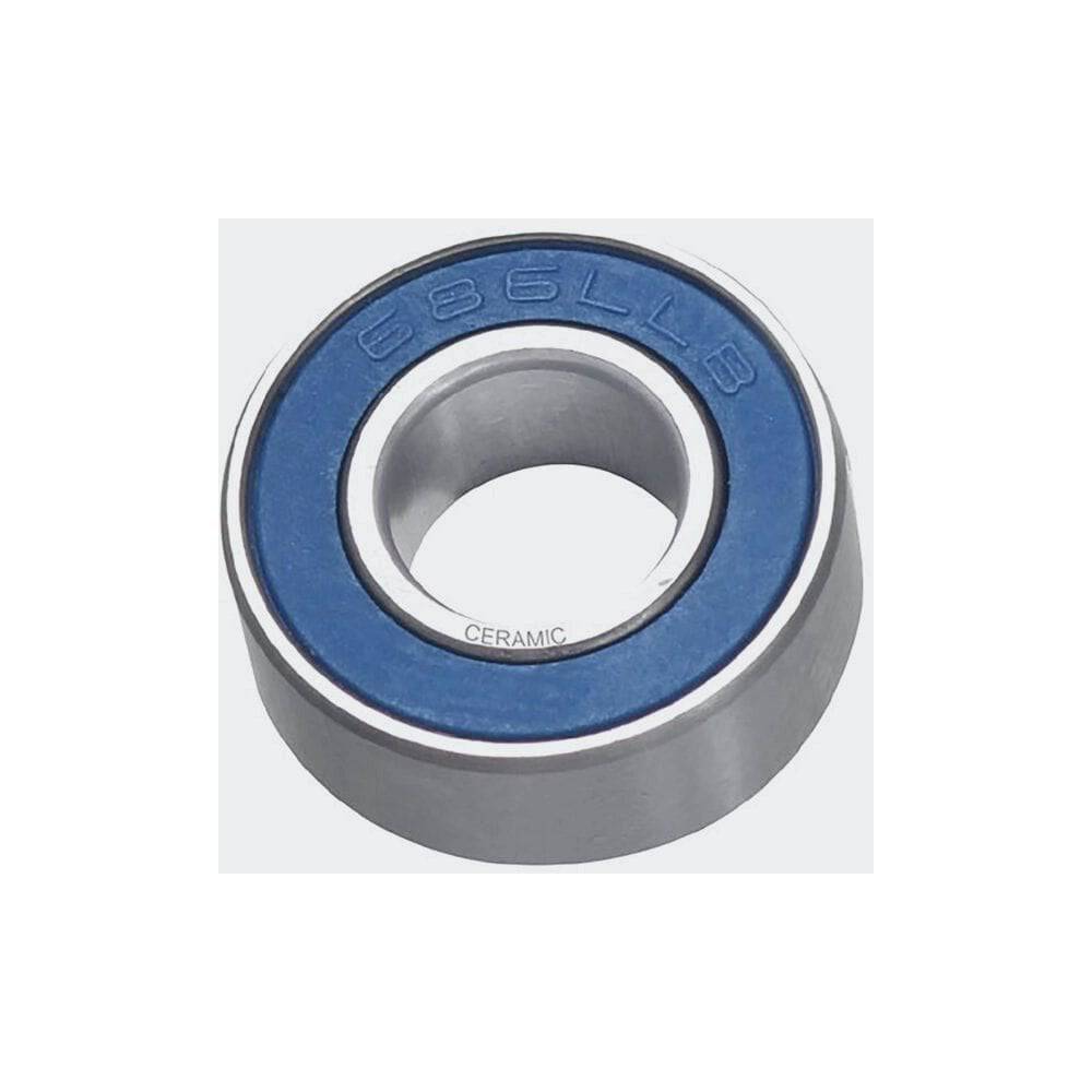 M Part ceramic bearing 686 LLB for bicycle wheels, showing the compact 6x13x5 size and smooth bearing surface.