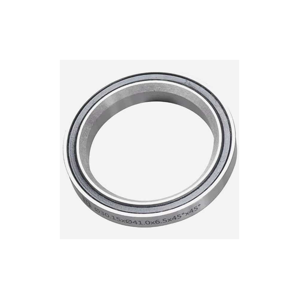 M Part bicycle headset bearing, 30.15x41.0x6.5mm cartridge bearing with 45°/45° angles, for bicycle component assembly.