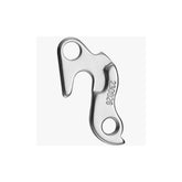 M Part gear hanger for Trek bikes, durable bike frame protector component, shown attached to bike frame in a close-up image.