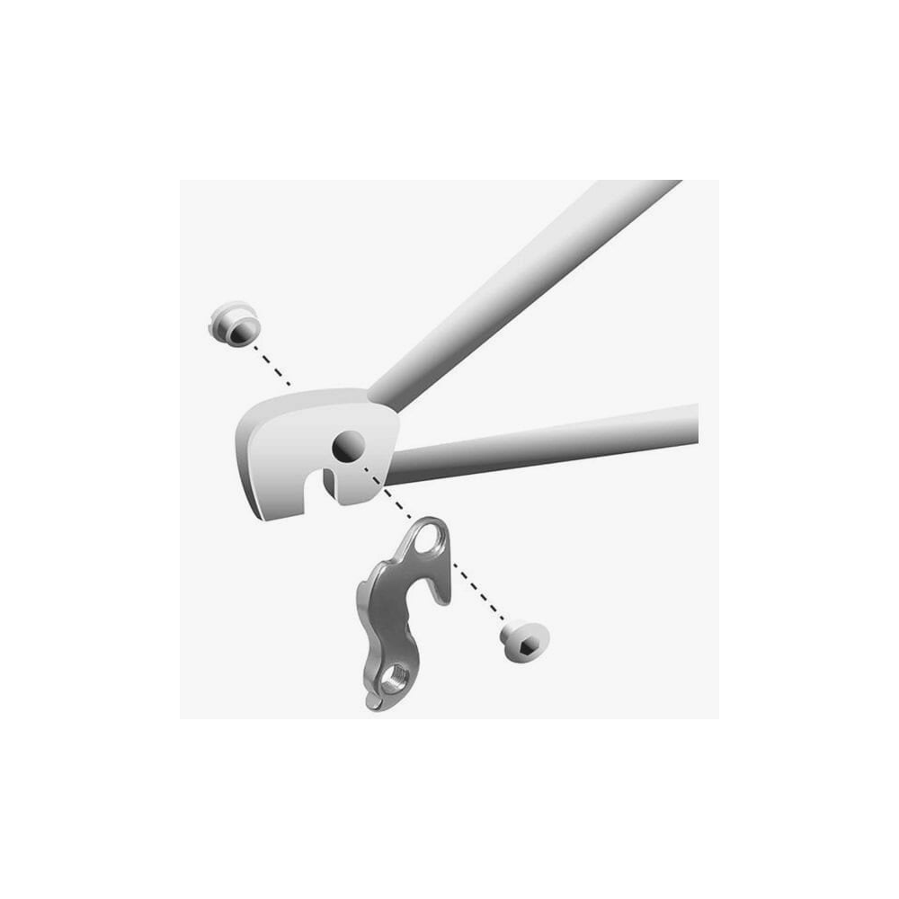 Durable M Part gear hanger for Trek bikes and others, protects bike frame and ensures smooth gear shifting.