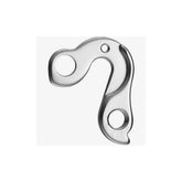 M Part silver anodised gear hanger with felt padding for bike frame protection, designed for bicycle components.